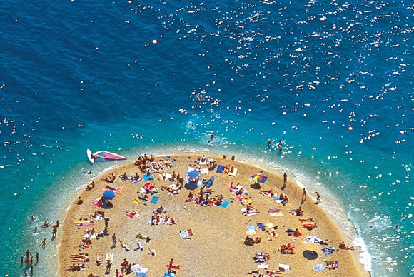 Strand in Bol auf der Insel Brac