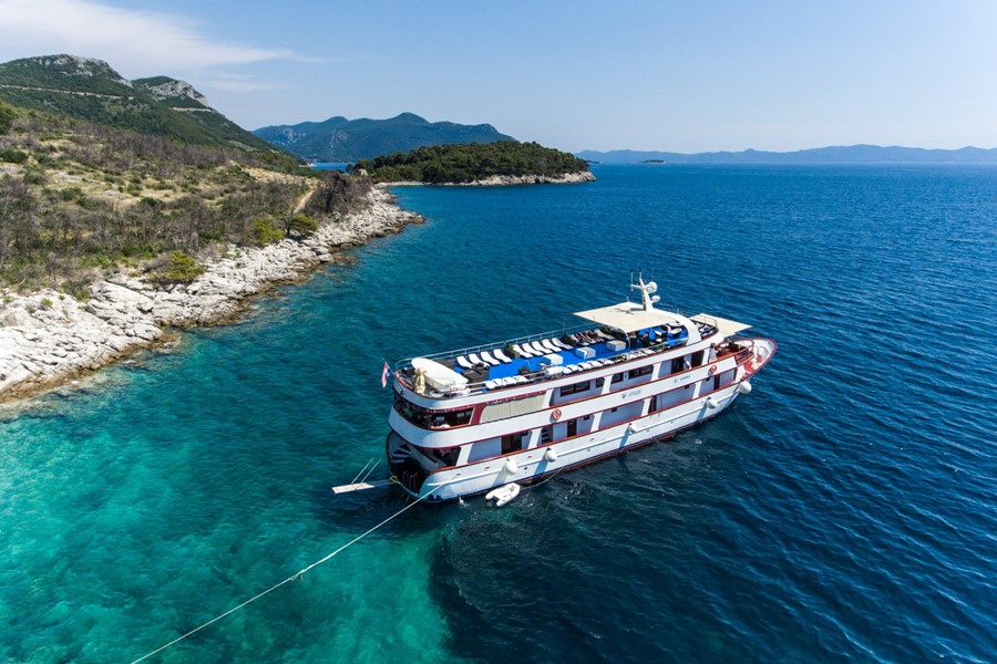Inselhüpfen Yacht Kreuzfahrt Sonntags ab Dubrovnik mit MY Princess Aloha*****DD