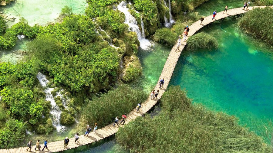 Aktivferien rund um Nationalpark Plitvice mit Wandern, Velofahren, Kajak, Schwimmen